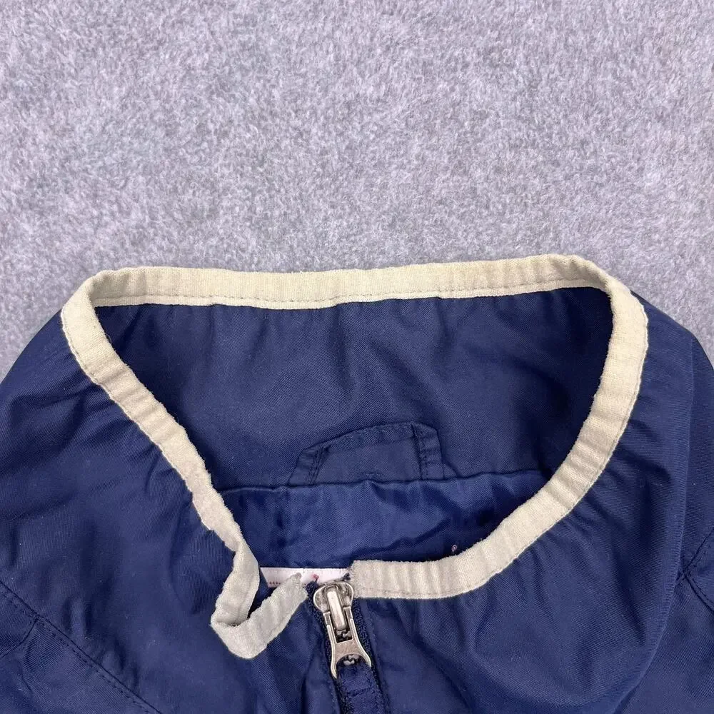 VTG Seattle‎ Mariners Majestic Pullover Jacket Windbreaker XL Blue 1/4 Zip MLB